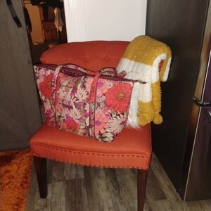 Vera Bradley Pink and Orange Floral  4 Piece tote Bag Set